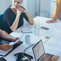 business team in a meeting