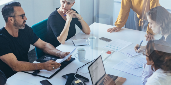business team in a meeting