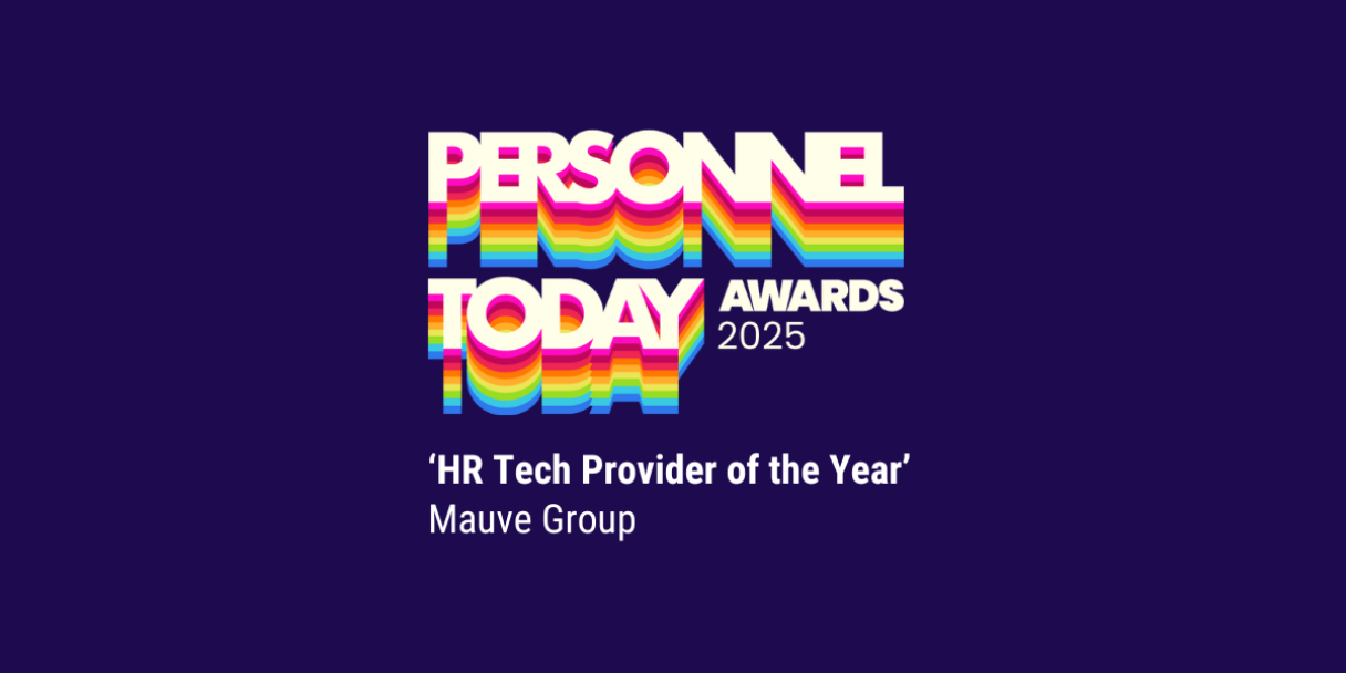 purple background with 'Personnel Today' logo and text reading 'HR Tech Provider of the Year'