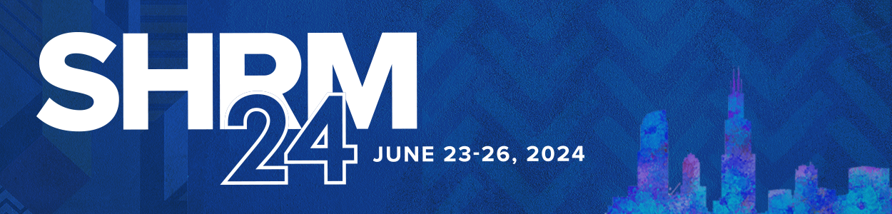 SHRM 24 event banner, displaying June 23-26