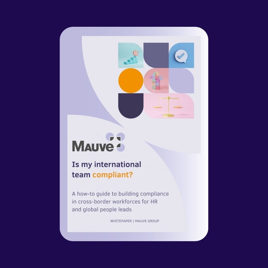 cover of whitepaper on compliant international teams