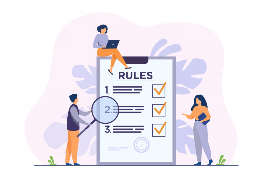 Illustration to represent rules and compliance