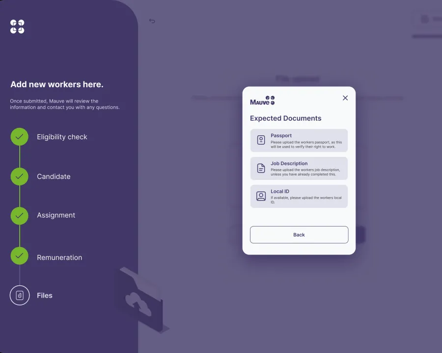 Mauve Insight Expected Documents Screen PNG