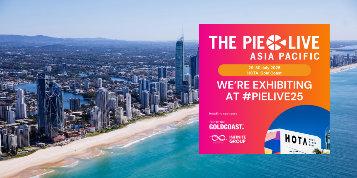 Banner to promote Mauve exhibiting at The PIE Live Asia Pacific