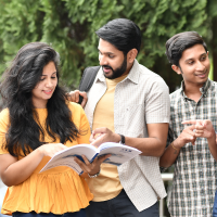 a group of Indian students