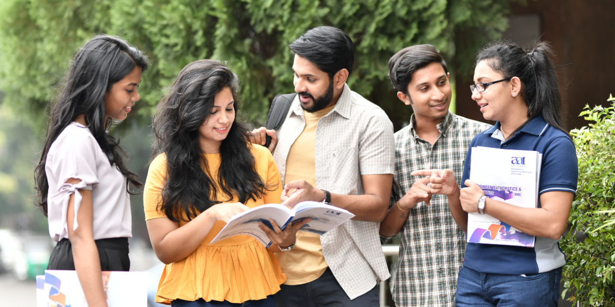 a group of Indian students