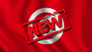 Picture of Tunisian Flag with New Stamp