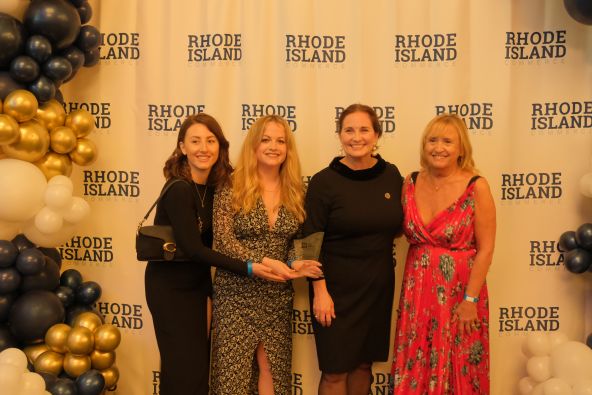 The Mauve team receiving an award at the Go Global Awards 2023