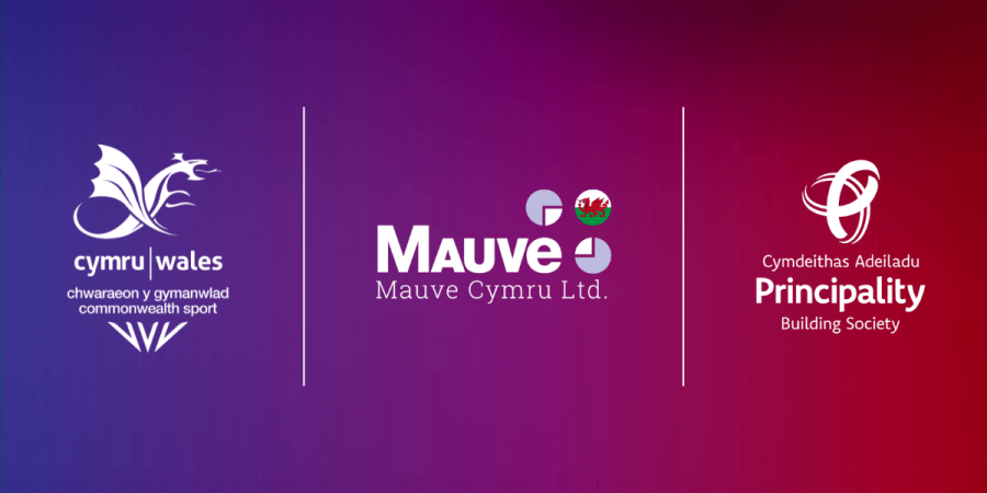 purple-red background with Mauve Group, Team Wales, and Principality Building Society logos in white