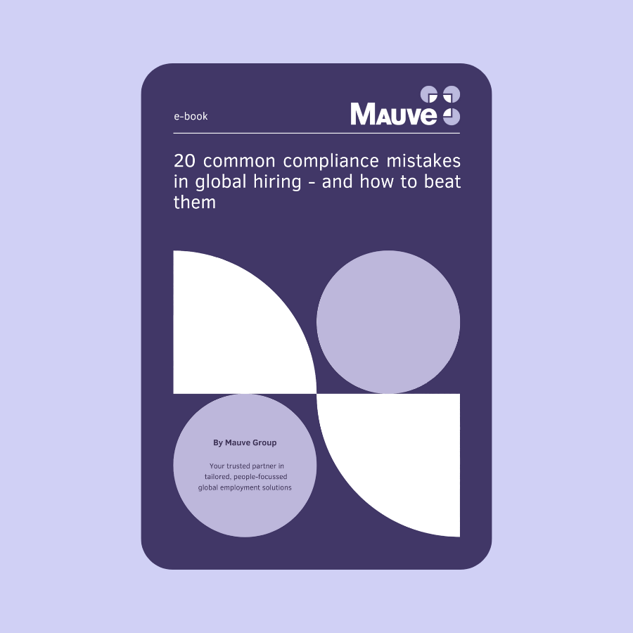 A cover of an eBook titled '22 common compliance mistakes - how to beat them'