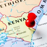 Map of East Africa showing Ethiopia, Kenya, and surrounding regions with a red location marker over Ethiopia and the Indian Ocean labelled to the east.