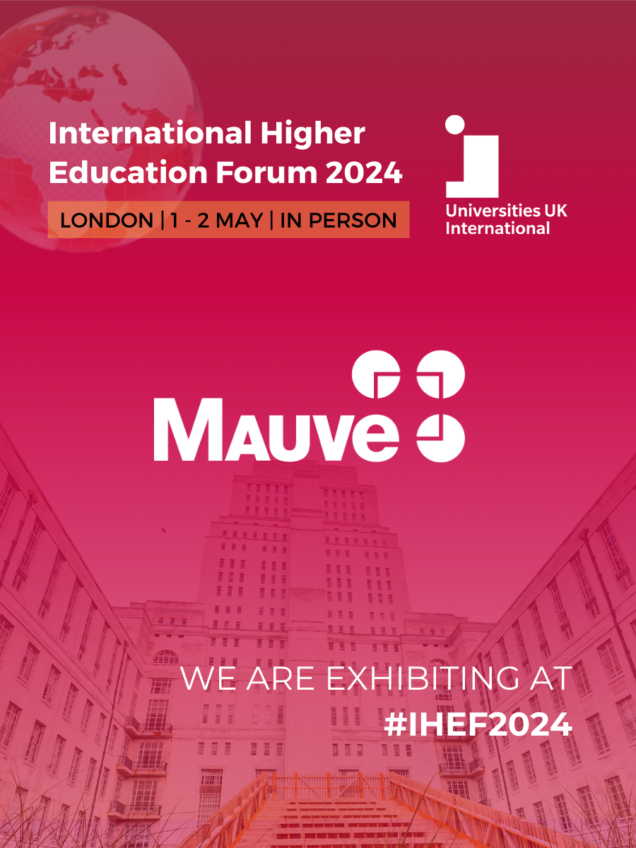 The event poster for the International Higher Education Forum 2024 in London