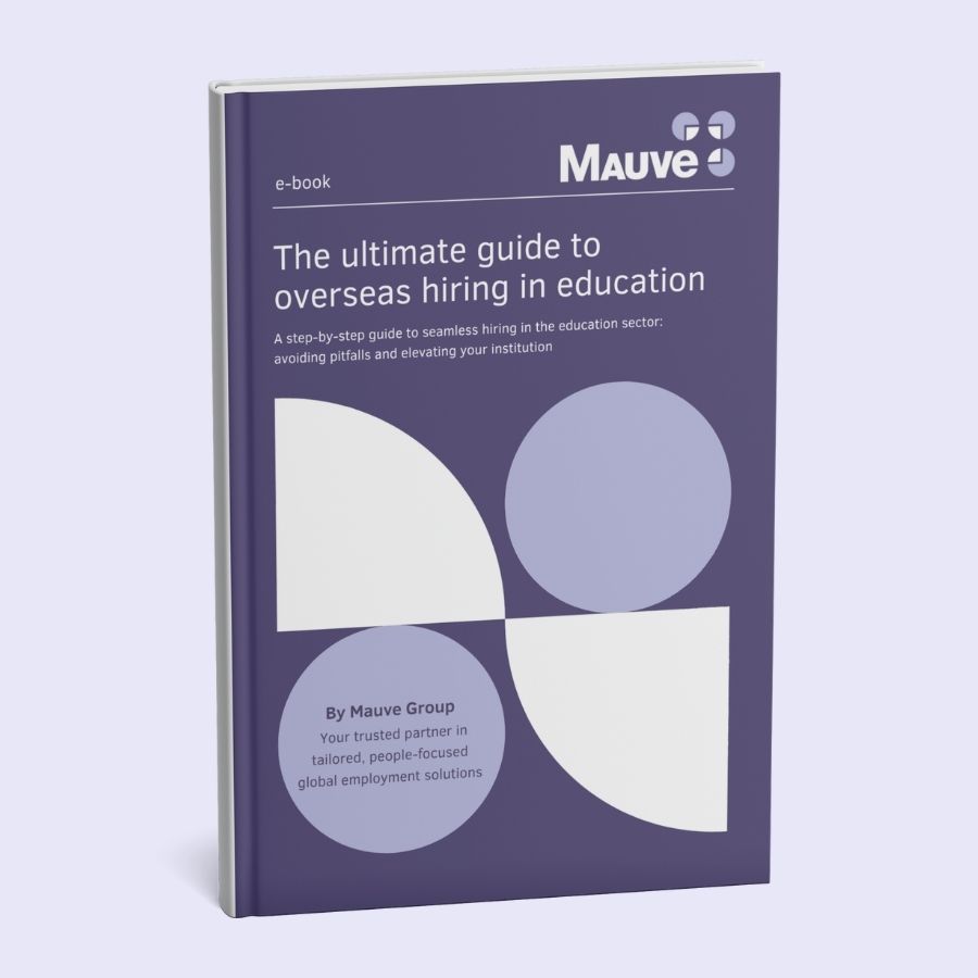cover page of ultimate guide to overseas hiring in education