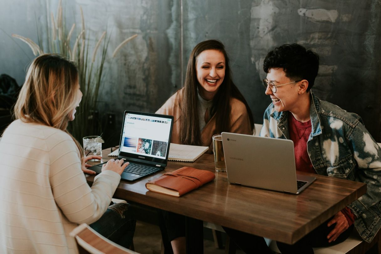 Group of People With Laptops