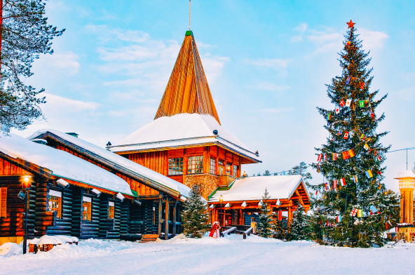 El pueblo de Papá Noel en la Laponia finlandesa